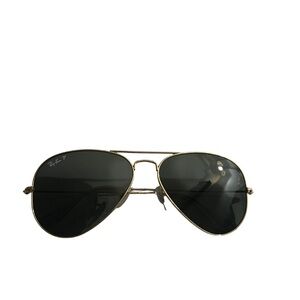 Ray-Ban RB3025 Aviator Polarized Sunglasses 58mm Gold